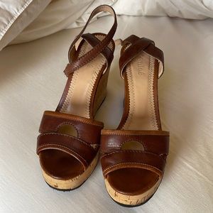 Chloé cork wedge
